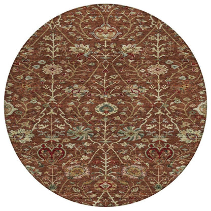 LOOMLAN Rugs Muse Orange Washable Indoor-Outdoor Rug