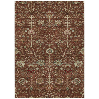 LOOMLAN Rugs Muse Orange Washable Indoor-Outdoor Rug