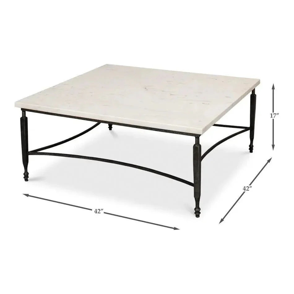 Mykos Square Coffee Table - LOOMLAN - Sarreid - Coffee Tables