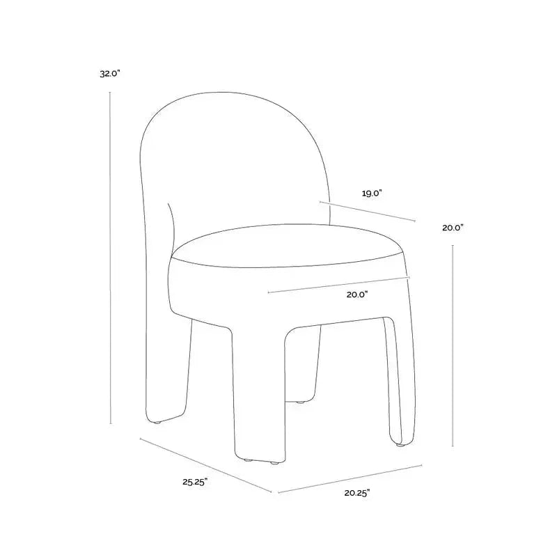 SUNPAN Myrtle Performance Fabric Dining Chair