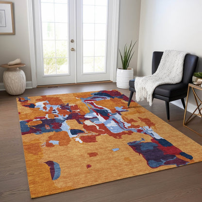 LOOMLAN Rugs Mysa Copper Washable Indoor-Outdoor Rug