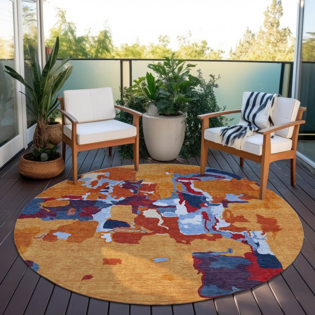 LOOMLAN Rugs Mysa Copper Washable Indoor-Outdoor Rug