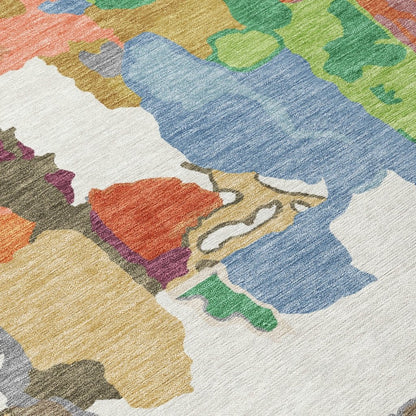 LOOMLAN Rugs Mysa Ivory Washable Indoor-Outdoor Rug