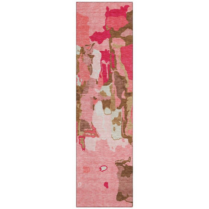 LOOMLAN Rugs Mysa Orange Washable Indoor-Outdoor Rug