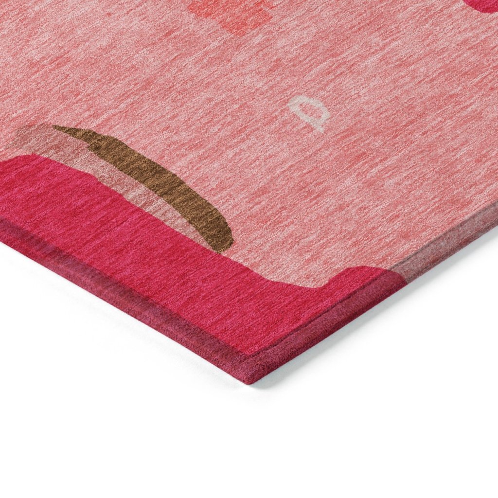 LOOMLAN Rugs Mysa Orange Washable Indoor-Outdoor Rug