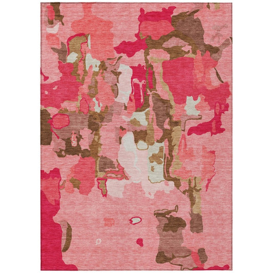 LOOMLAN Rugs Mysa Orange Washable Indoor-Outdoor Rug