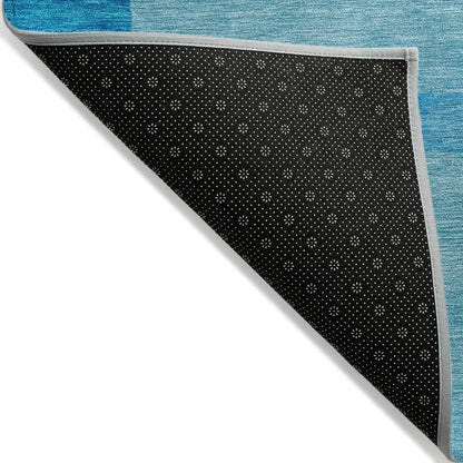 LOOMLAN Rugs Mysa Teal Washable Indoor-Outdoor Rug
