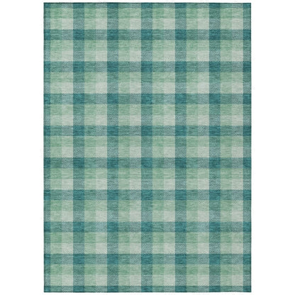 LOOMLAN Rugs Nahlia Blue Washable Indoor-Outdoor Rug