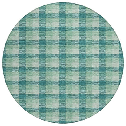 LOOMLAN Rugs Nahlia Blue Washable Indoor-Outdoor Rug