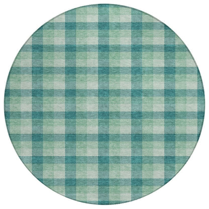 LOOMLAN Rugs Nahlia Blue Washable Indoor-Outdoor Rug