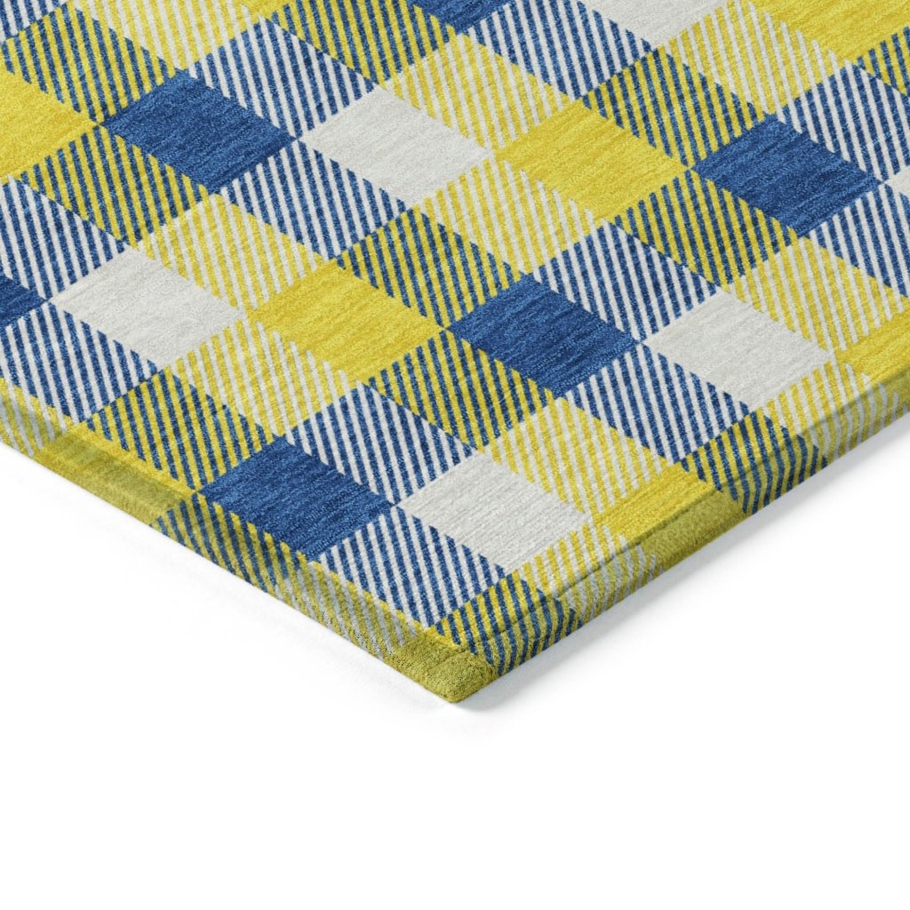 LOOMLAN Rugs Nahlia Gold Washable Indoor-Outdoor Rug