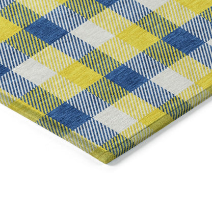 LOOMLAN Rugs Nahlia Gold Washable Indoor-Outdoor Rug