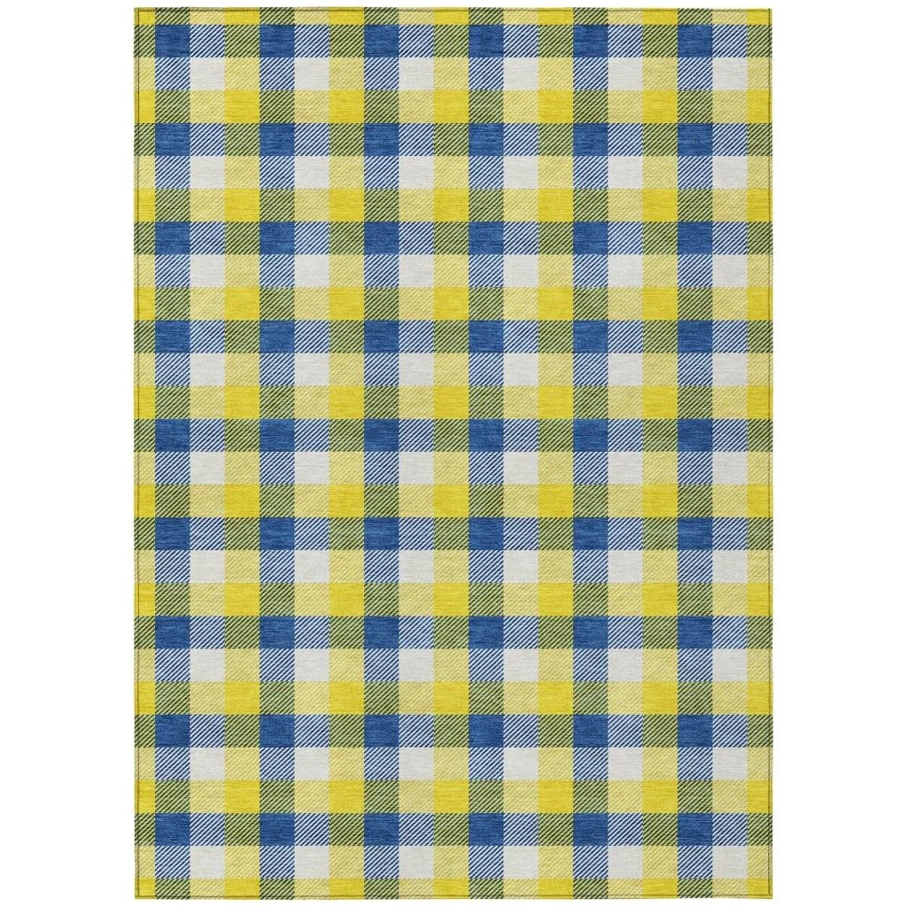 LOOMLAN Rugs Nahlia Gold Washable Indoor-Outdoor Rug