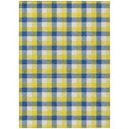 LOOMLAN Rugs Nahlia Gold Washable Indoor-Outdoor Rug