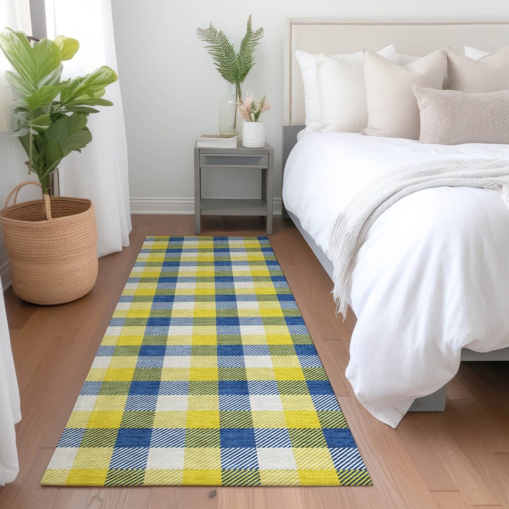 LOOMLAN Rugs Nahlia Gold Washable Indoor-Outdoor Rug