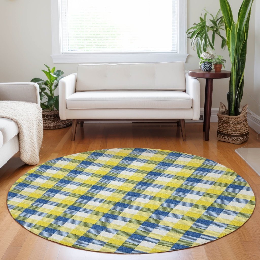 LOOMLAN Rugs Nahlia Gold Washable Indoor-Outdoor Rug