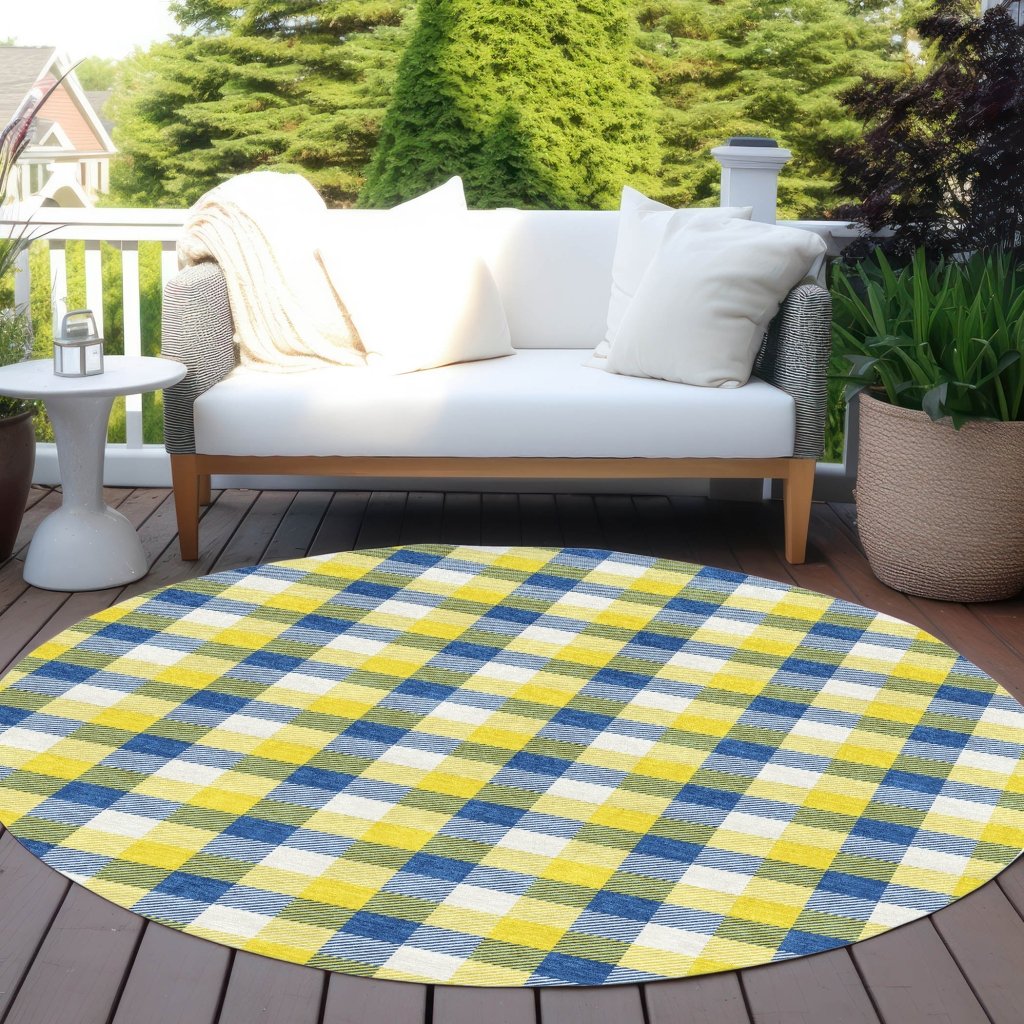 LOOMLAN Rugs Nahlia Gold Washable Indoor-Outdoor Rug