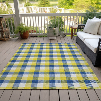 LOOMLAN Rugs Nahlia Gold Washable Indoor-Outdoor Rug