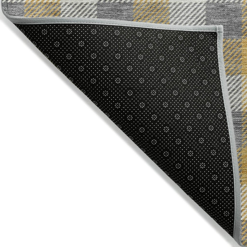 LOOMLAN Rugs Nahlia Gray Washable Indoor-Outdoor Rug