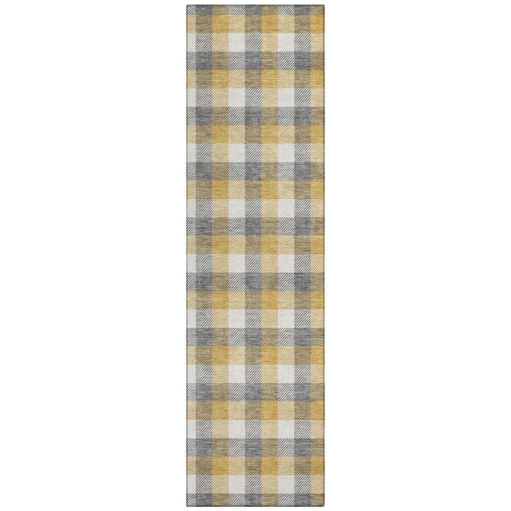 LOOMLAN Rugs Nahlia Gray Washable Indoor-Outdoor Rug