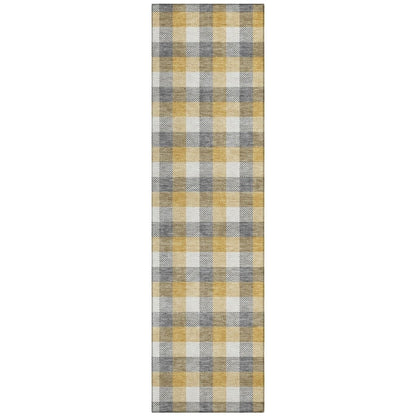 LOOMLAN Rugs Nahlia Gray Washable Indoor-Outdoor Rug