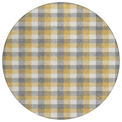 LOOMLAN Rugs Nahlia Gray Washable Indoor-Outdoor Rug