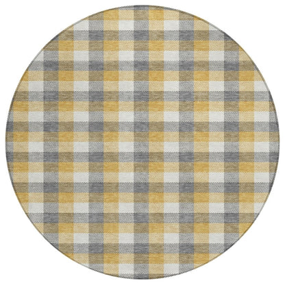 LOOMLAN Rugs Nahlia Gray Washable Indoor-Outdoor Rug
