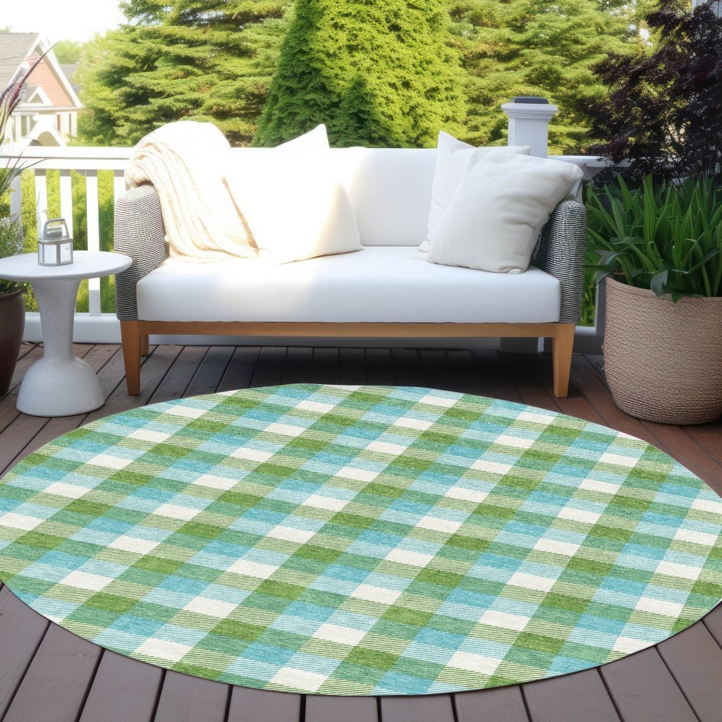 LOOMLAN Rugs Nahlia Lime Washable Indoor-Outdoor Rug
