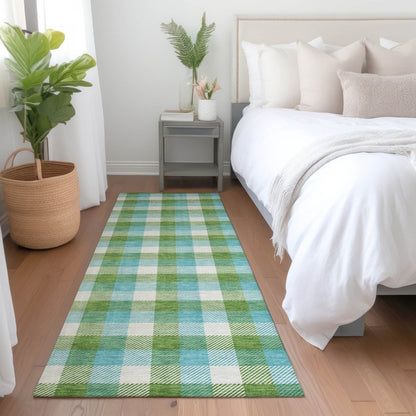 LOOMLAN Rugs Nahlia Lime Washable Indoor-Outdoor Rug
