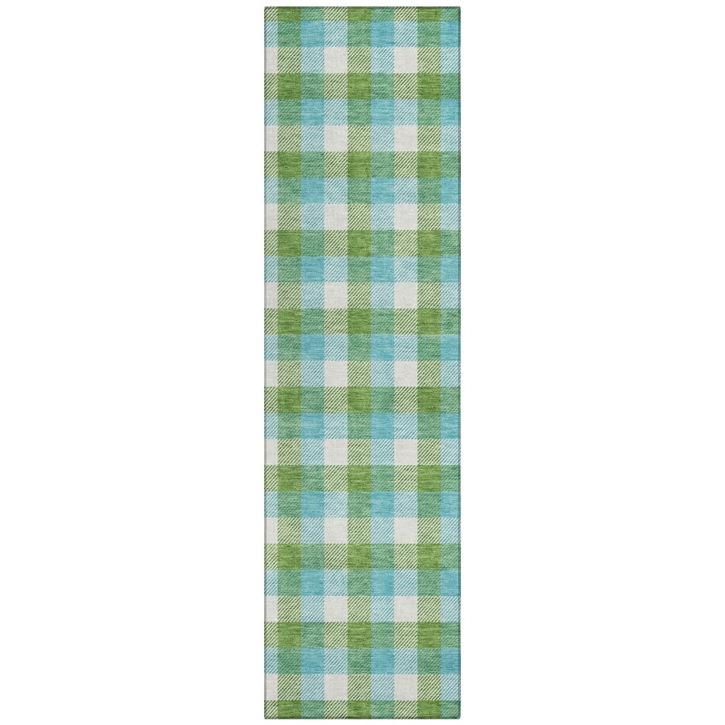 LOOMLAN Rugs Nahlia Lime Washable Indoor-Outdoor Rug