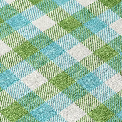 LOOMLAN Rugs Nahlia Lime Washable Indoor-Outdoor Rug