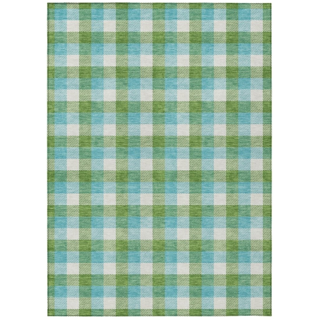 LOOMLAN Rugs Nahlia Lime Washable Indoor-Outdoor Rug