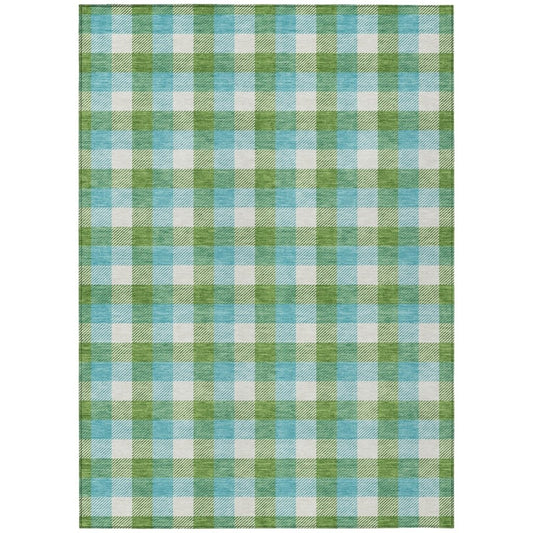 LOOMLAN Rugs Nahlia Lime Washable Indoor-Outdoor Rug