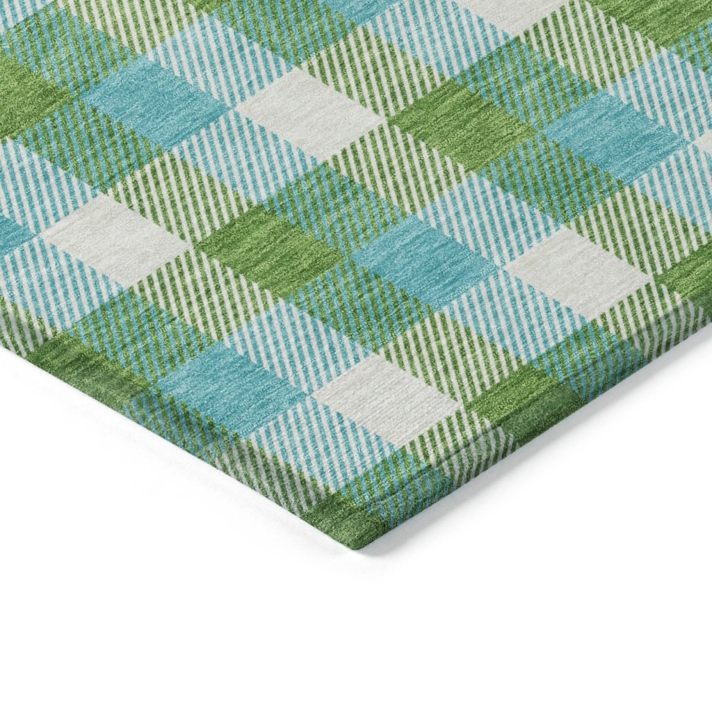 LOOMLAN Rugs Nahlia Lime Washable Indoor-Outdoor Rug