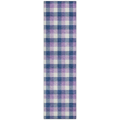 LOOMLAN Rugs Nahlia Navy Washable Indoor-Outdoor Rug