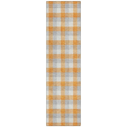 LOOMLAN Rugs Nahlia Orange Washable Indoor-Outdoor Rug