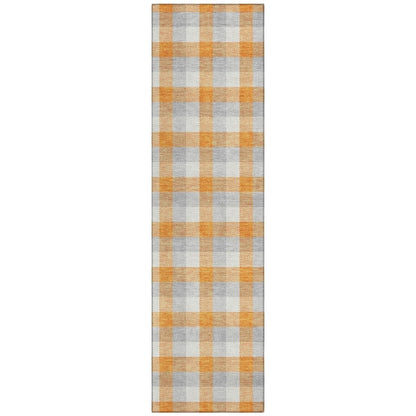 LOOMLAN Rugs Nahlia Orange Washable Indoor-Outdoor Rug