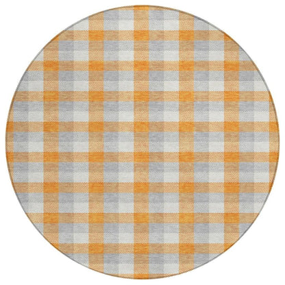 LOOMLAN Rugs Nahlia Orange Washable Indoor-Outdoor Rug