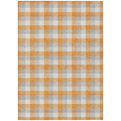 LOOMLAN Rugs Nahlia Orange Washable Indoor-Outdoor Rug