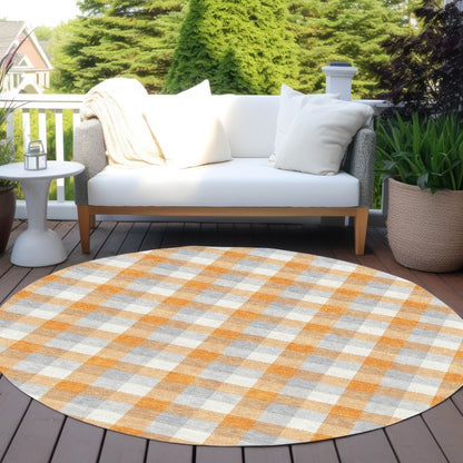 LOOMLAN Rugs Nahlia Orange Washable Indoor-Outdoor Rug