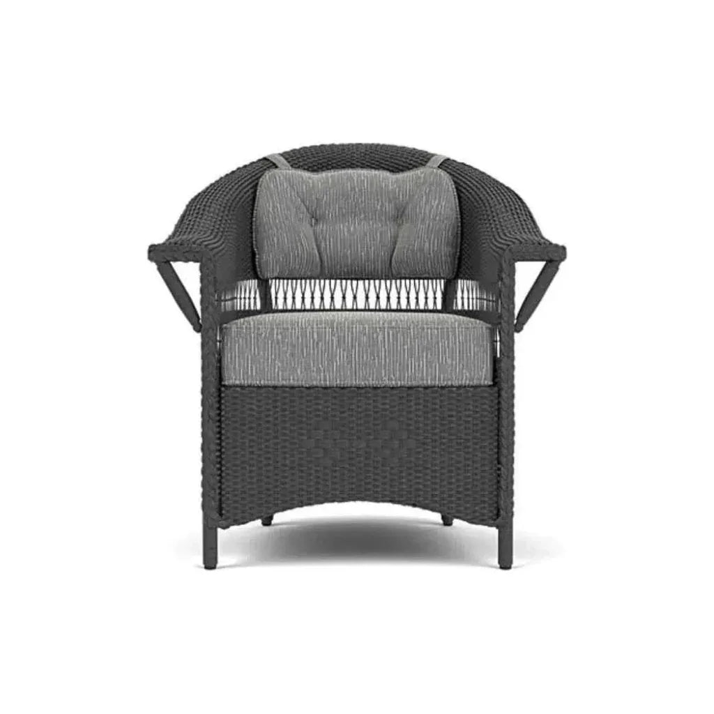 Nantucket Dining Armchair Premium Wicker Furniture - LOOMLAN - Lloyd Flanders - Outdoor Dining Chairs