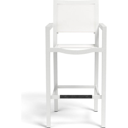 Naples Aluminum Made Sling Outdoor Barstool - LOOMLAN - Sunset West - Outdoor Bar Stools