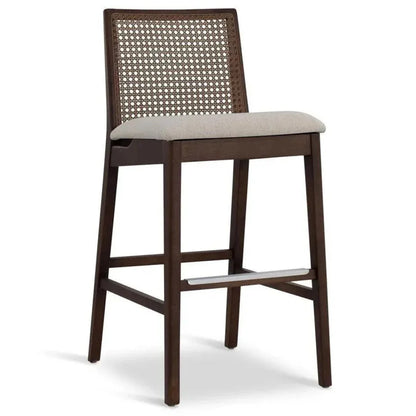 Nardia Boucle Cane Counter Stool