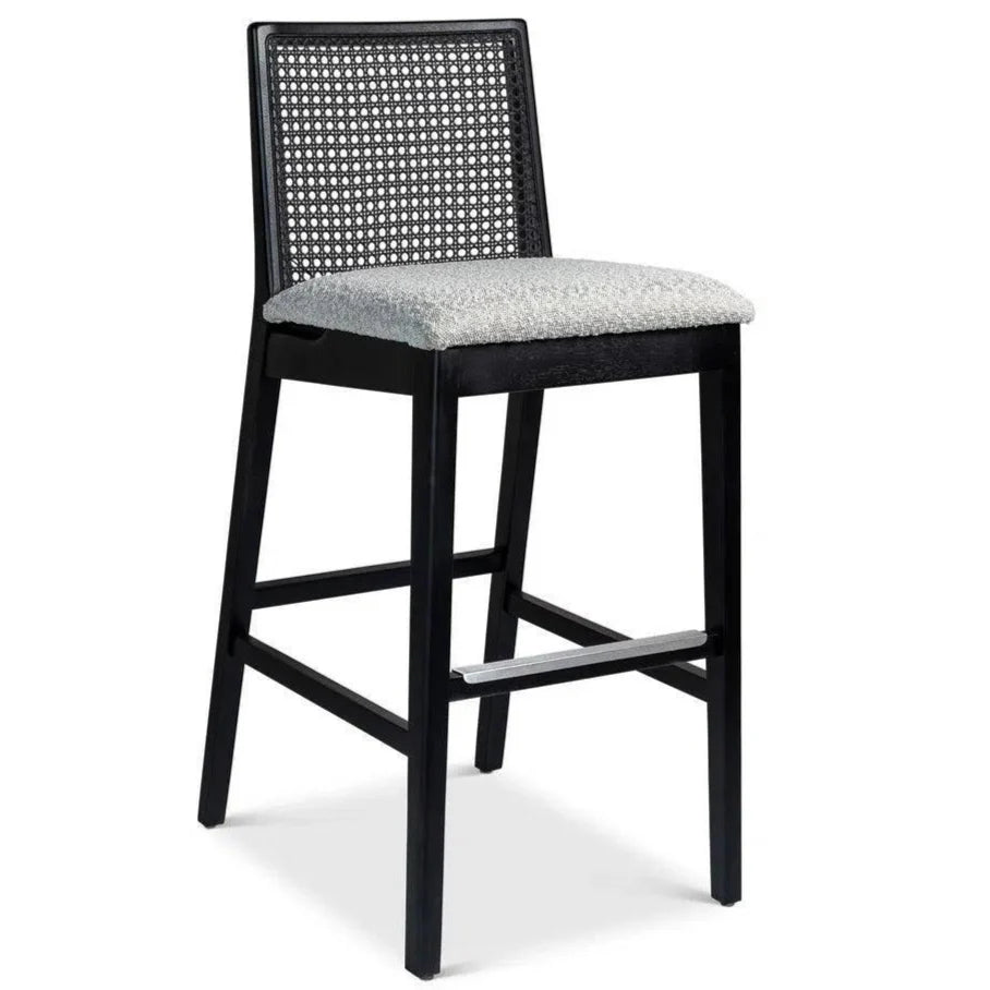 Nardia Boucle Cane Counter Stool