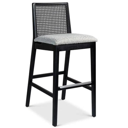 Nardia Boucle Cane Counter Stool