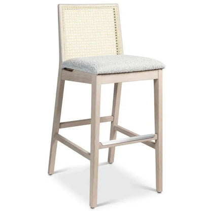 Nardia Boucle Cane Counter Stool
