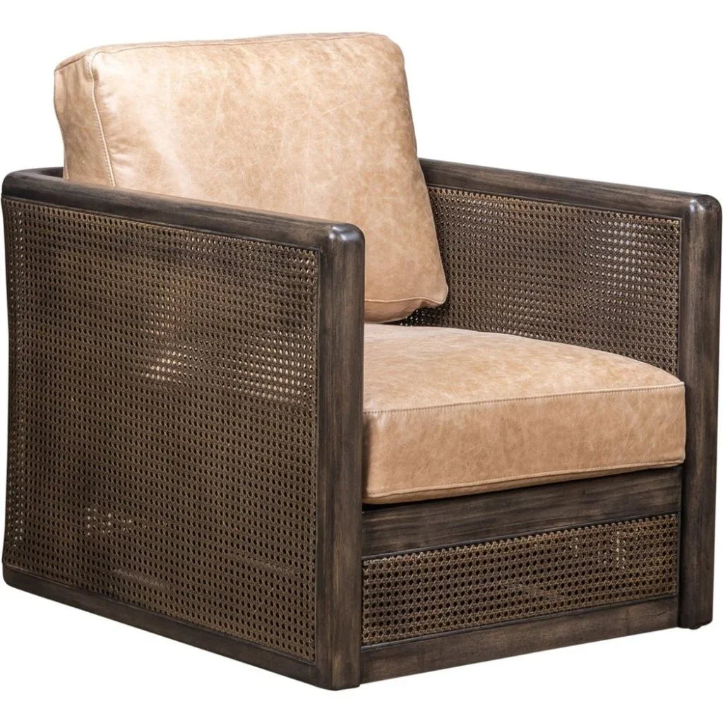 Nassau Leather Comfort Swivel Chair