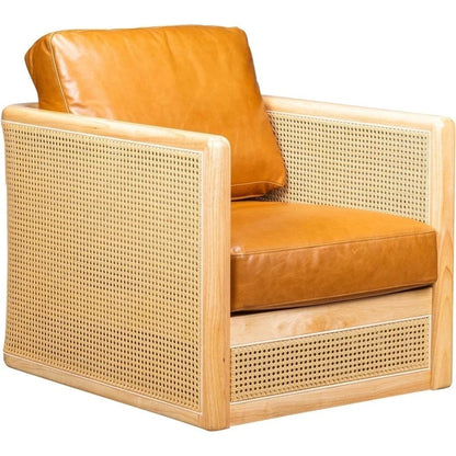 Nassau Leather Comfort Swivel Chair