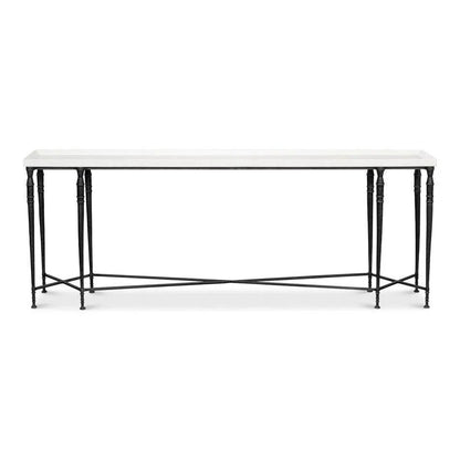 Sarreid Nathaniel Console Table Slim Two Tone Wood 80"