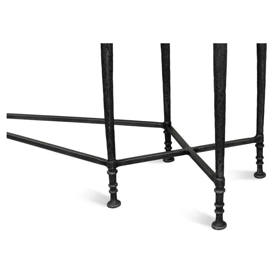 Sarreid Nathaniel Console Table Slim Two Tone Wood 80"
